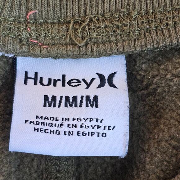 Hurley Sweatpants Mens Medium Green Jogger Drawstring Outdoors Hiking Logo Gym - Picture 8 of 12